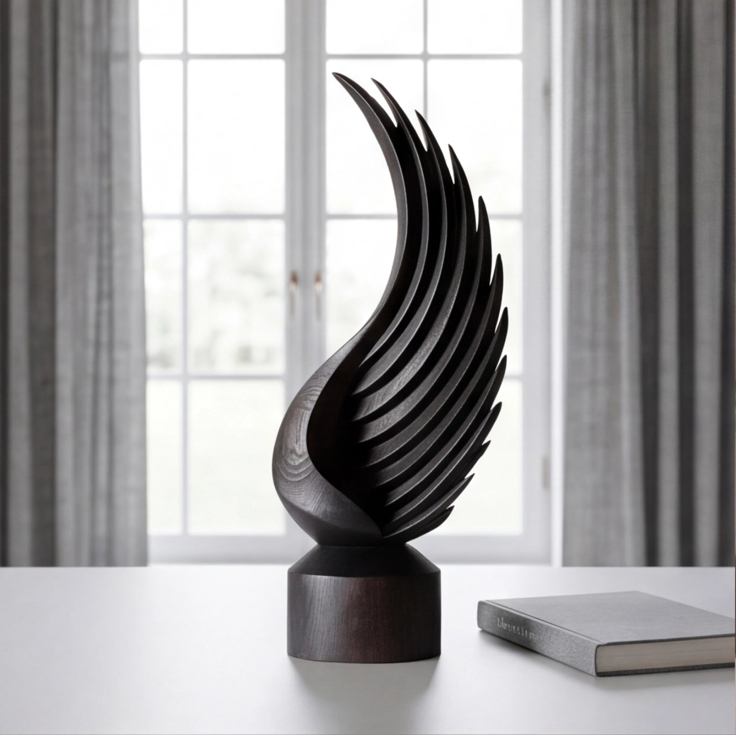 Wood Sculpture | Flame Wing