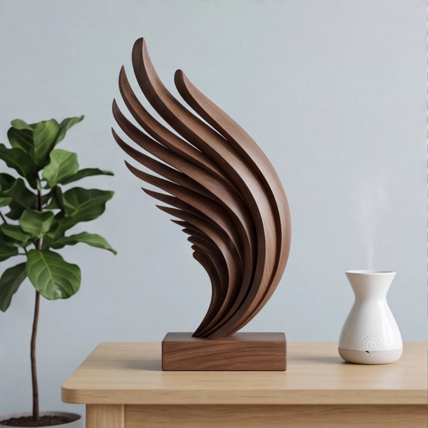 Wood Sculpture | Flowing Wing