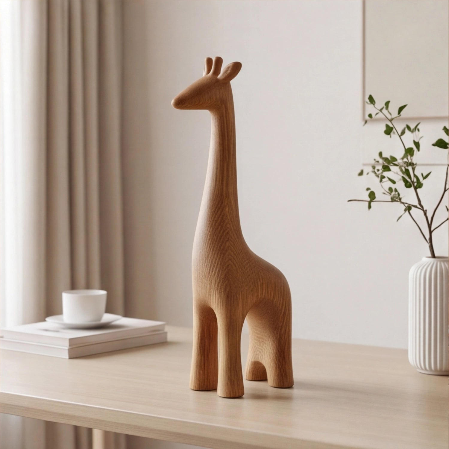 Wood Sculpture | Minimal Giraffe
