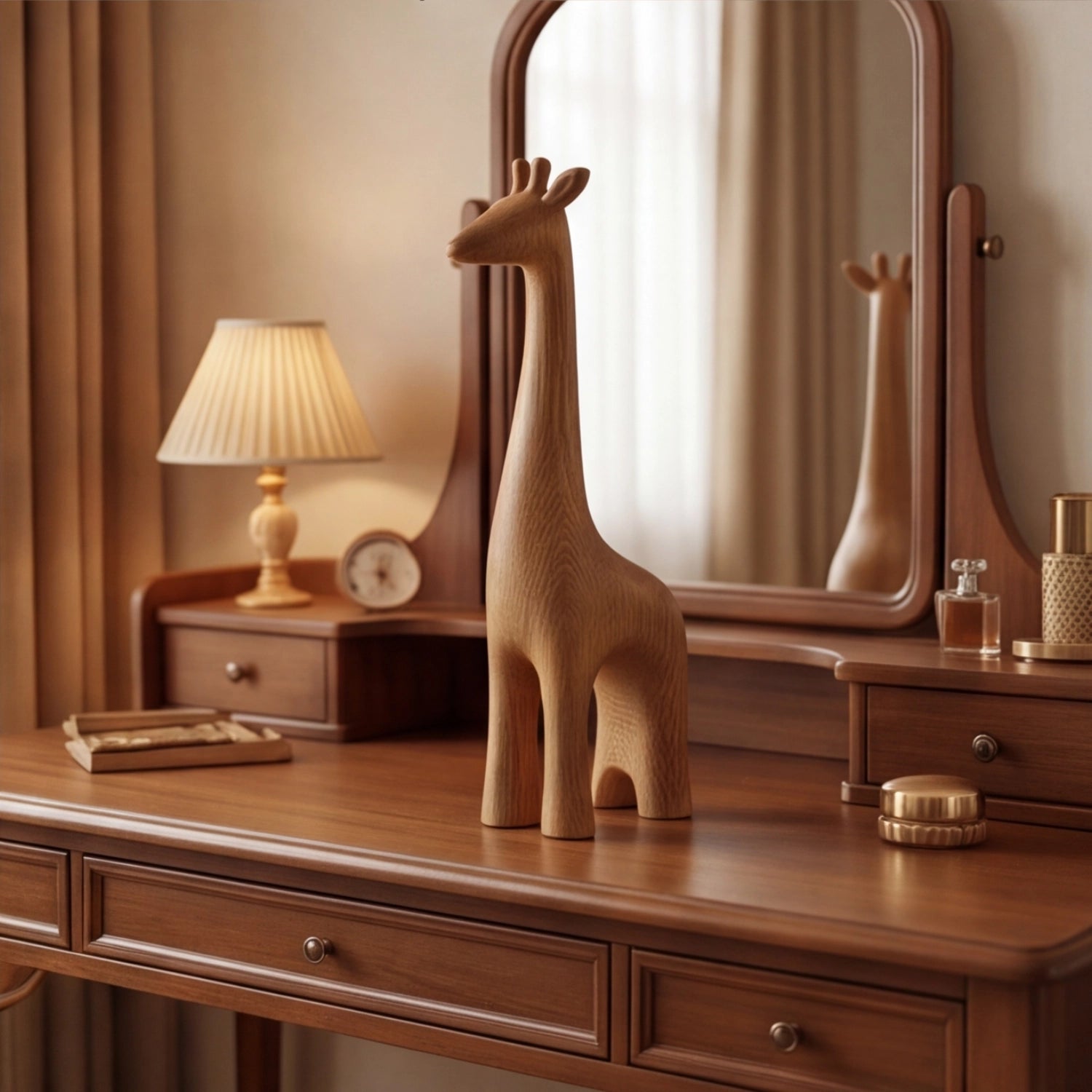 Wood Sculpture | Minimal Giraffe