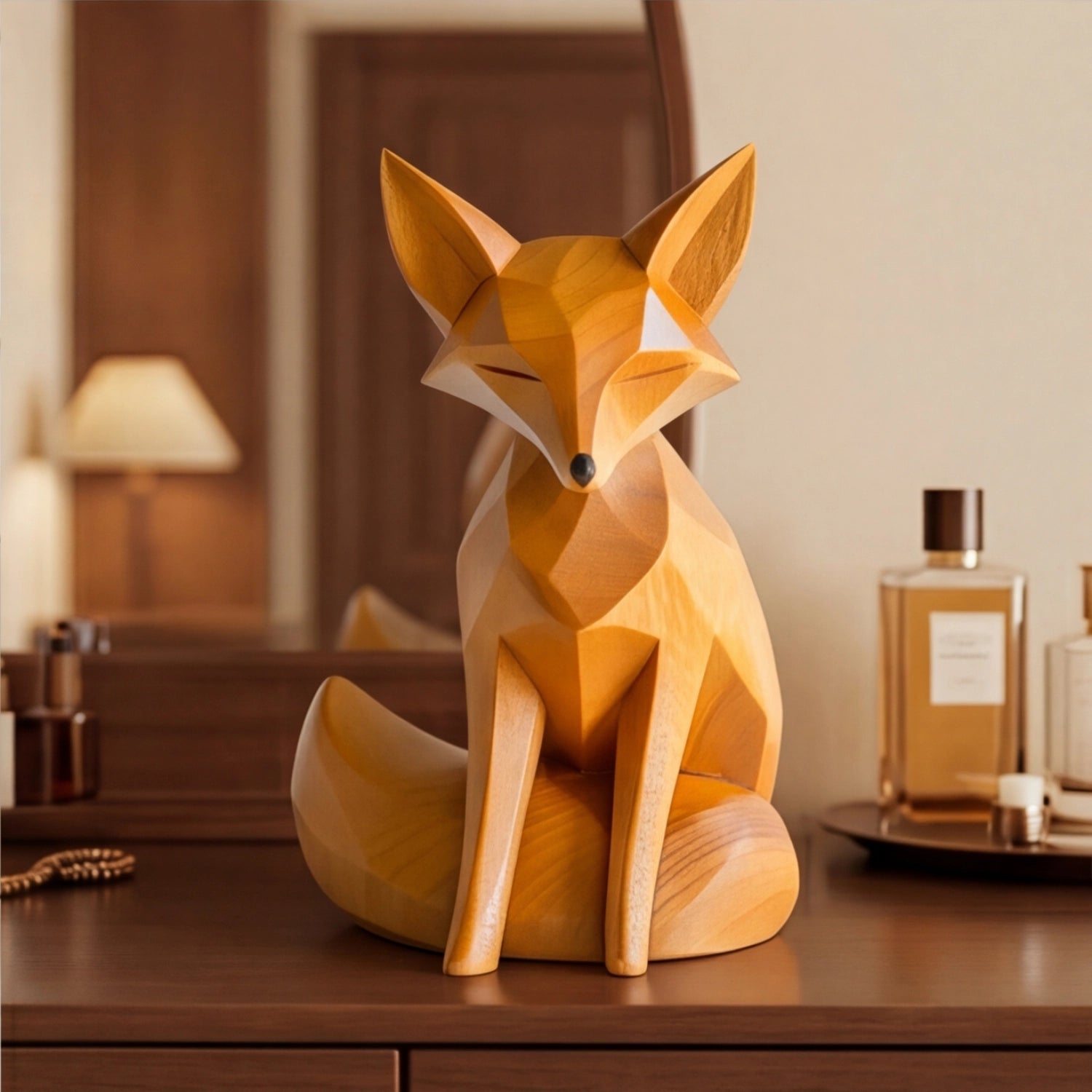Wood Sculpture | Minimalist Fox
