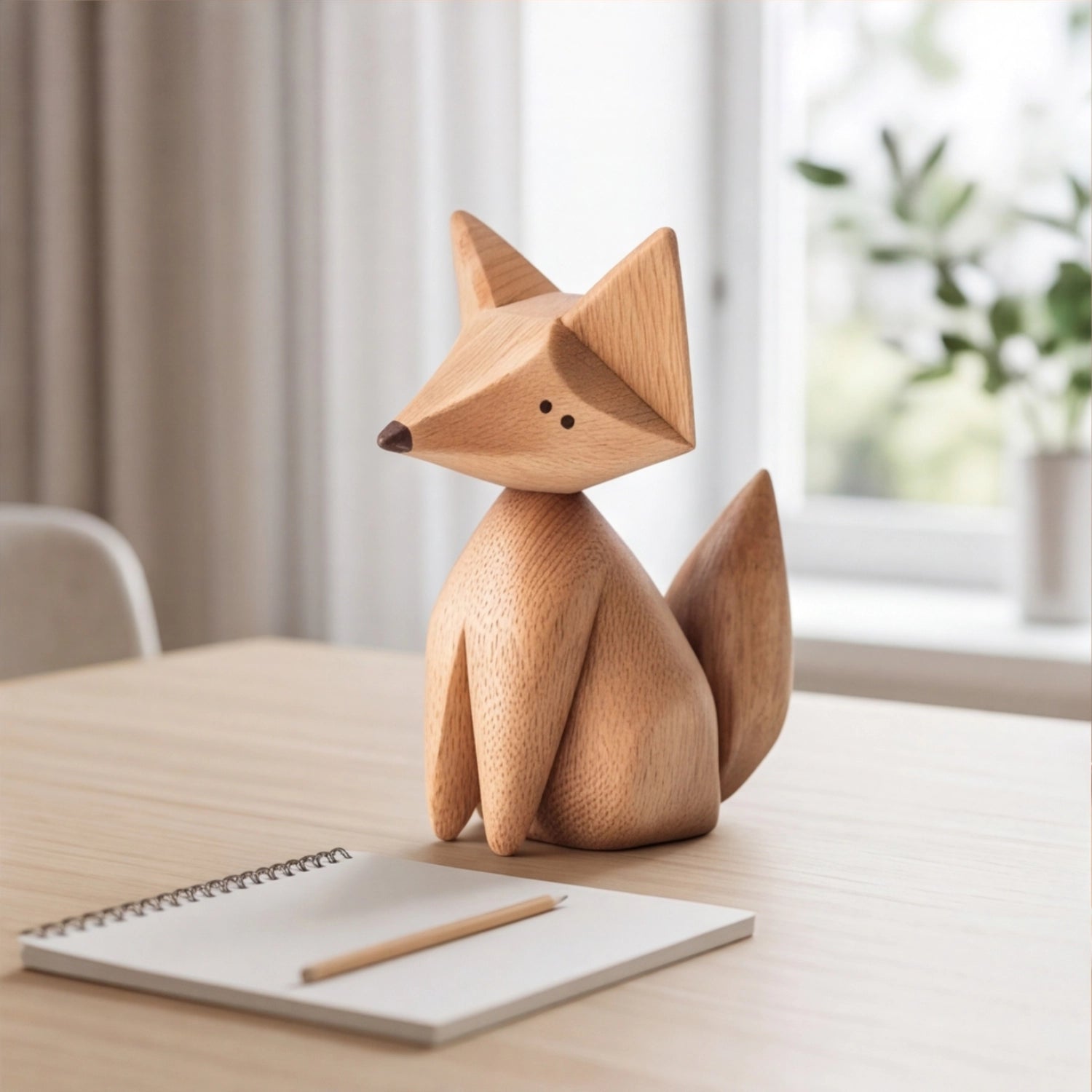 Wood Sculpture | Playful Fox