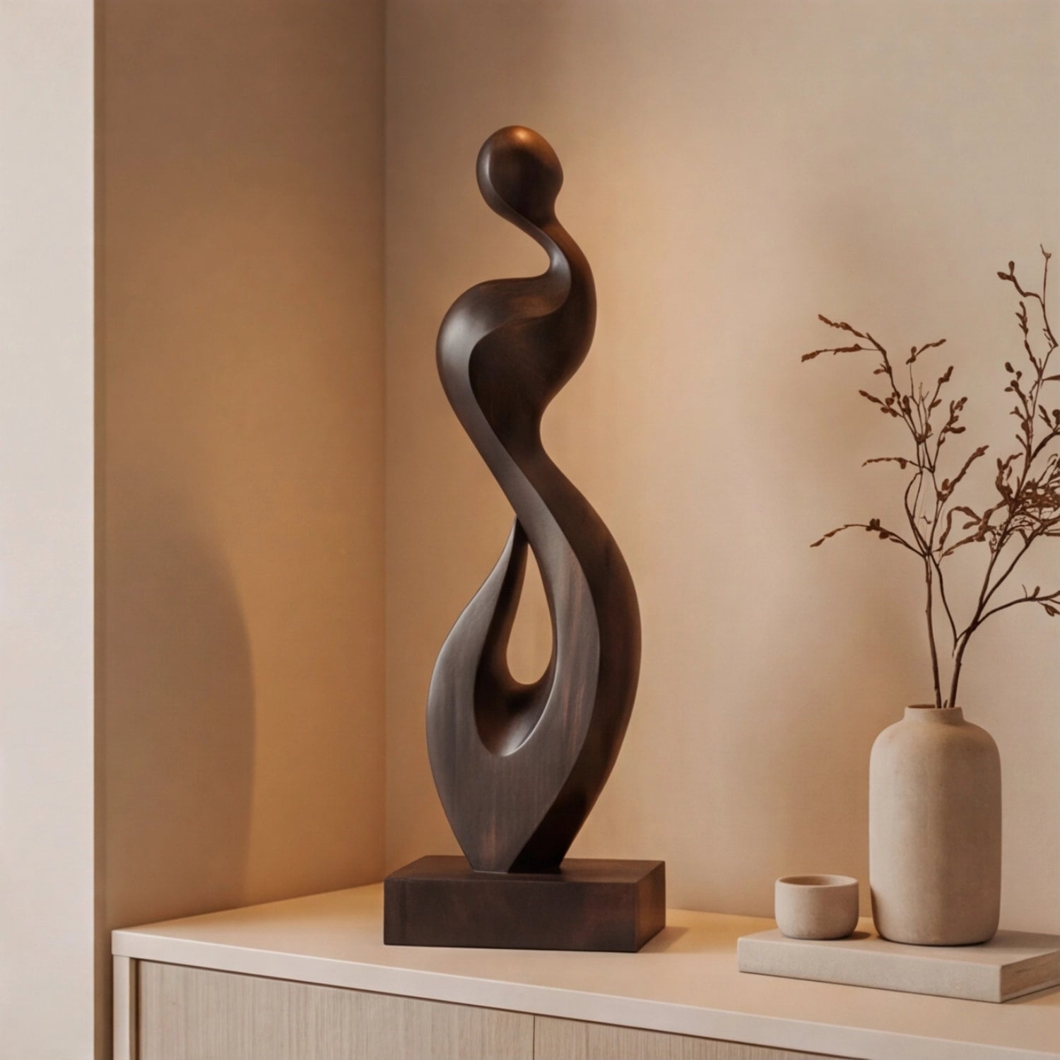 Wood Sculpture | Dancer Form