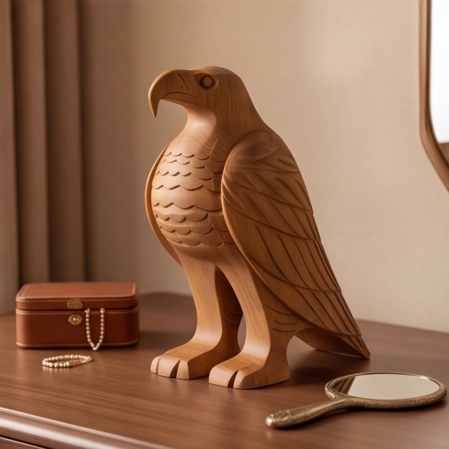 Wood Sculpture | Majestic Raptor