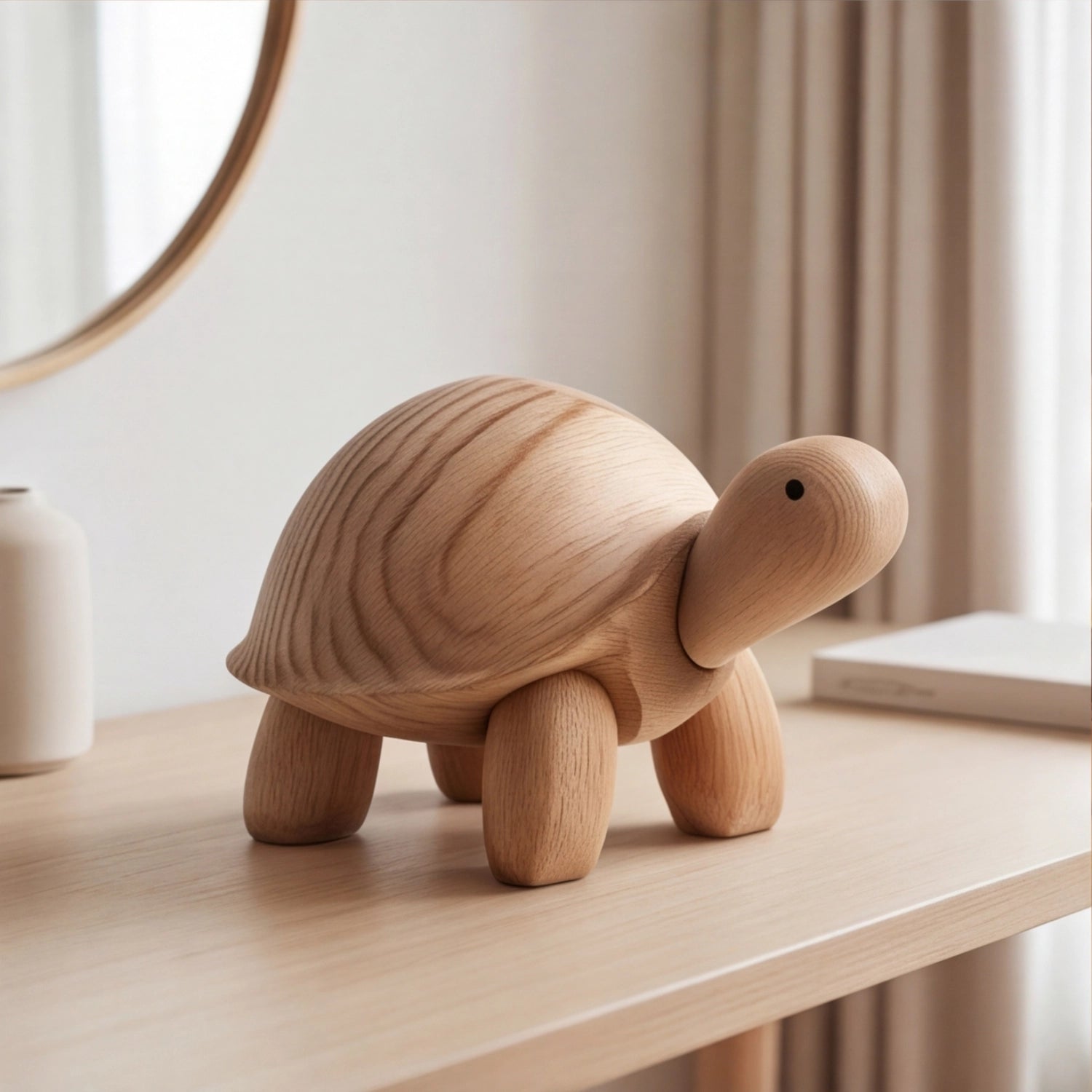 Wood Sculpture | Minimalist Turtle