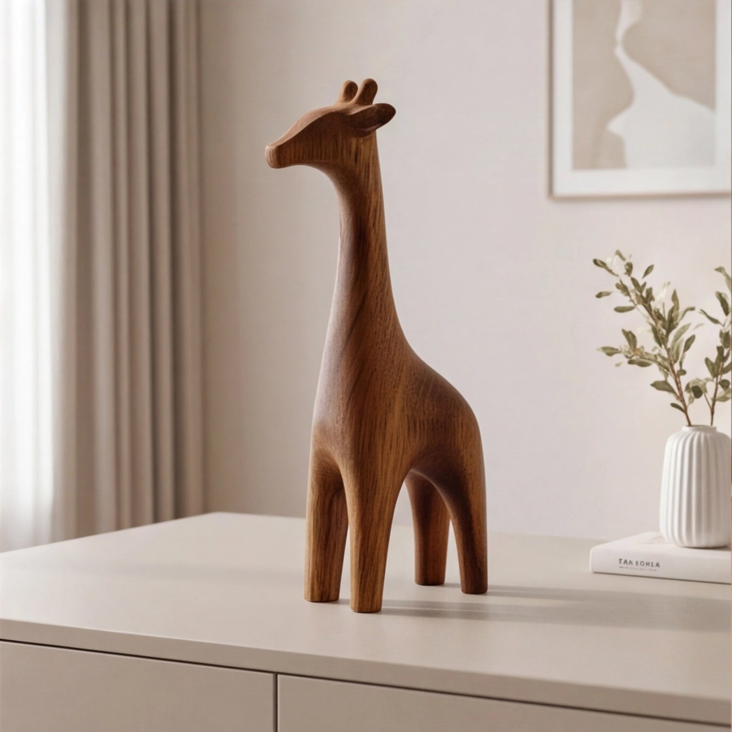 Wood Sculpture | Serene Stag